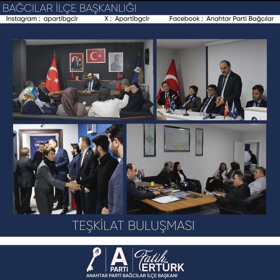 Anahtar Parti Bağcılar İlçe Başkanlığı olarak teşkilat buluşmalarımız kapsamında önemli bir ziyareti ağırladık.
