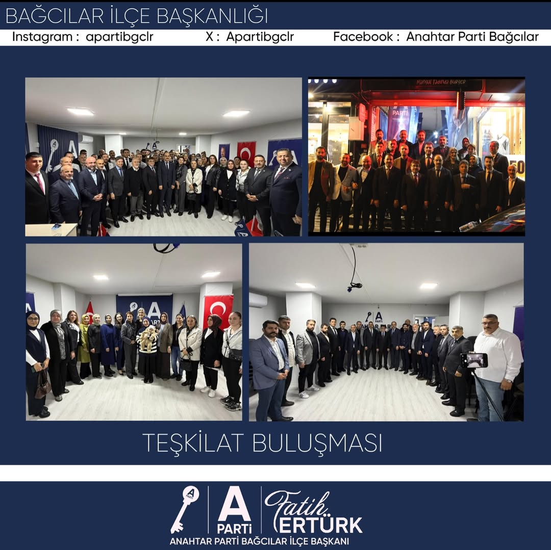Anahtar Parti Bağcılar İlçe Başkanlığı olarak teşkilat buluşmalarımız kapsamında önemli bir ziyareti ağırladık. - 2